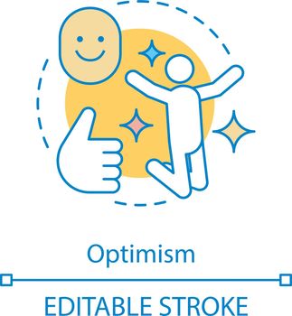 Optimism concept icon