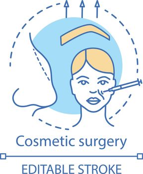 Cosmetic surgery concept icon