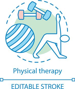 Physical therapy concept icon