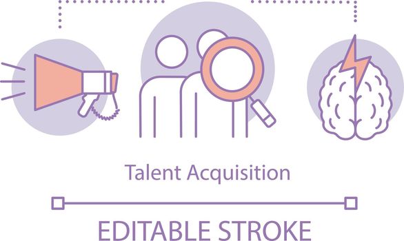 Talent acquisition process concept icon