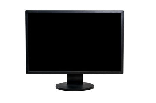 Computer monitor on a white background