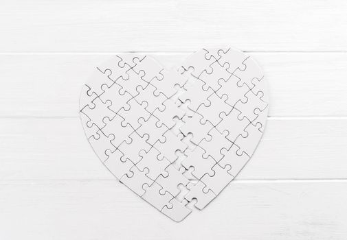 Heart shaped puzzle