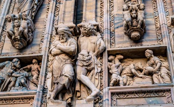 Decorations of Milan Duomo