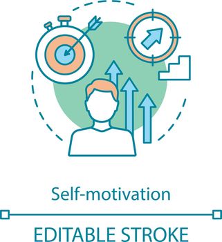 Self motivation concept icon