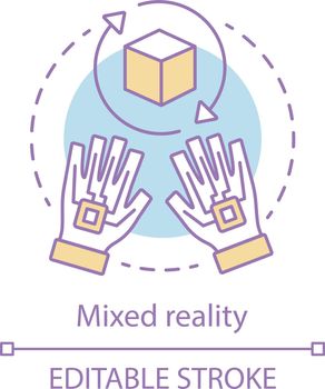 Mixed reality concept icon
