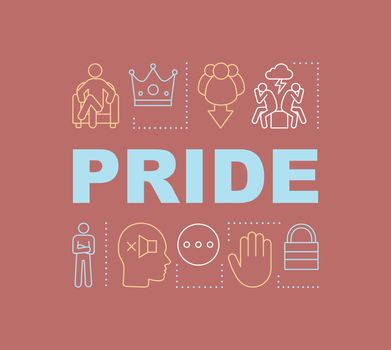 Pride word concepts banner