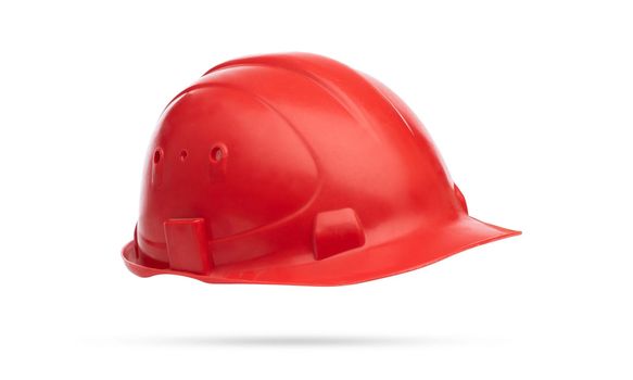 Plastic protective helmet for worker