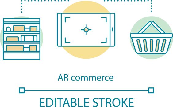 AR commerce concept icon