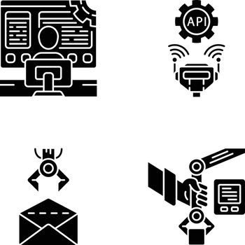 RPA glyph icons set
