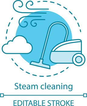 Steam cleaning concept icon