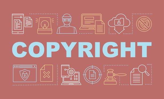 Copyright word concepts banner