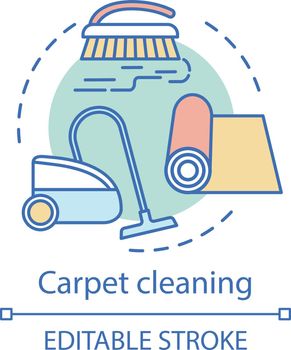 Carpet cleaning concept icon