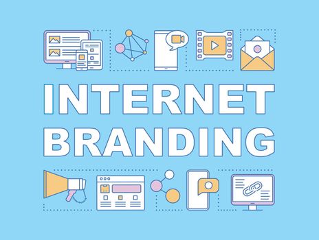 Internet branding word concepts banner