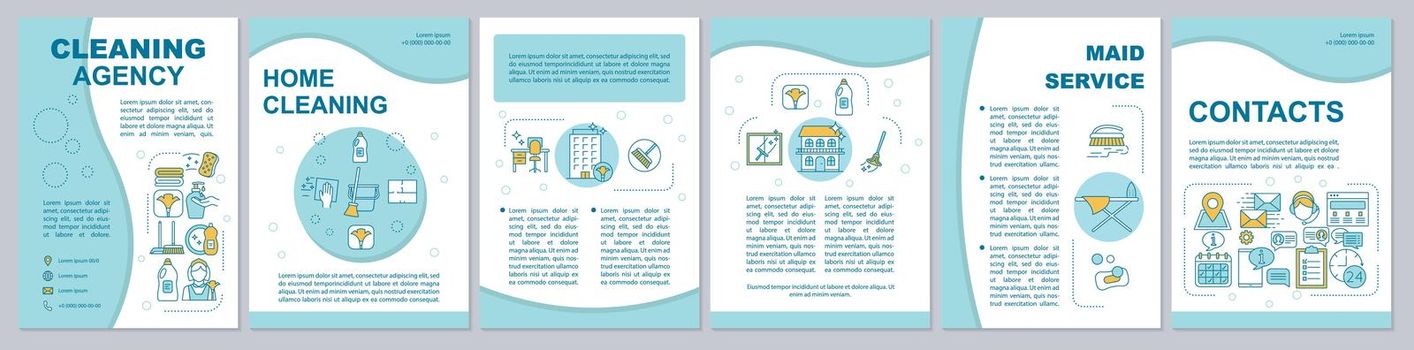 Cleaning agency brochure template layout