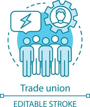 Trade union concept icon