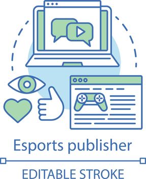 Esports publisher concept icon