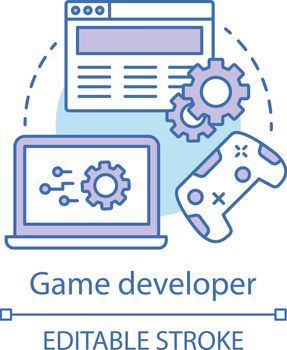 Game developer concept icon