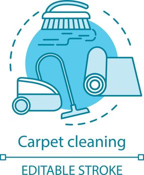 Carpet cleaning concept icon