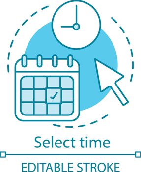 Select time concept icon