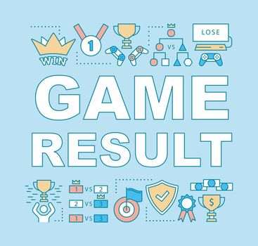 Game result word concepts banner