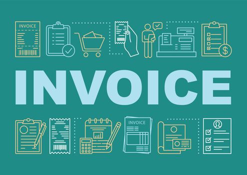 Invoice word concepts banner