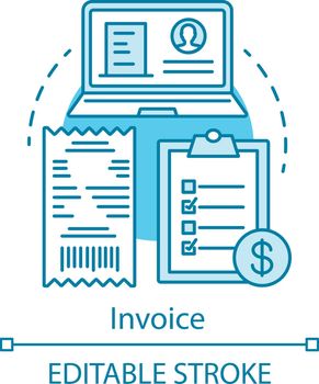 Invoice concept icon