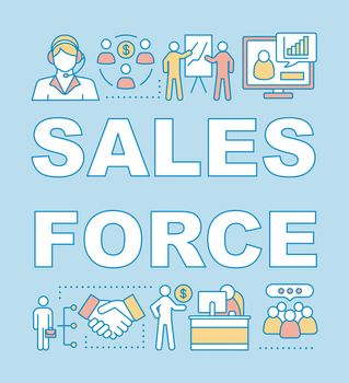 Sales force word concepts banner