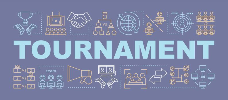 Tournament word concepts banner