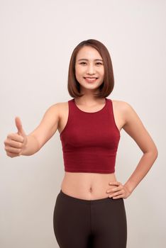 Fitness asian woman portrait 