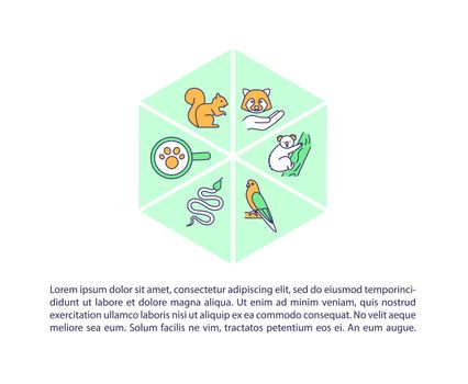 Protecting species diversity concept icon with text