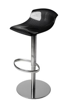 High soft bar stool isolated on white