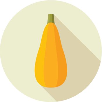 Zucchini flat icon. Vegetable vector