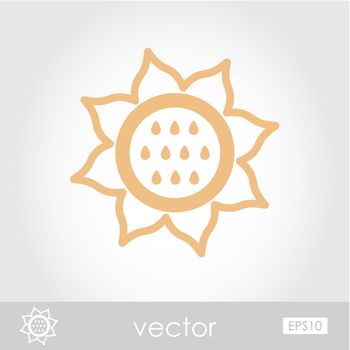 Vector Sunflower icon