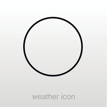 New Moon outline icon. Sleep night dreams symbol. Meteorology. Weather. Vector illustration eps 10