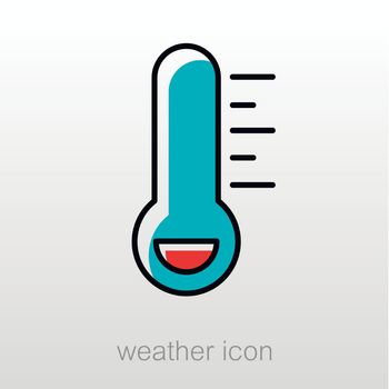 Thermometer Frost Cold icon. Meteorology. Weather 