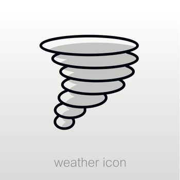 Tornado Whirlwind icon. Meteorology. Weather 