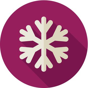 Snowflake Snow flat icon. Meteorology. Weather. Vector illustration eps 10