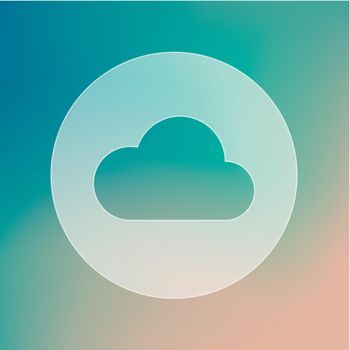 Cloud transparent icon. Meteorology. Weather. Vector illustration eps 10