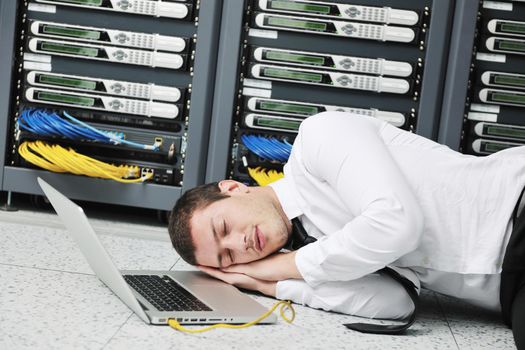 system fail situation in network server room
