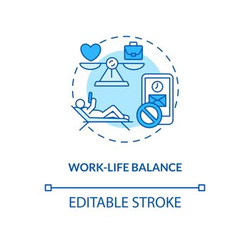 Work-life balance concept icon