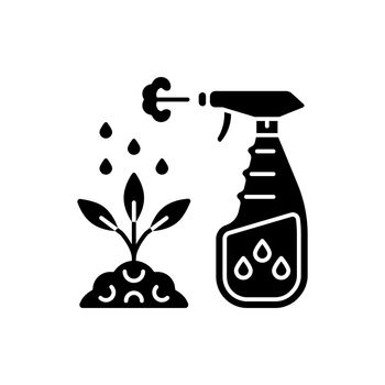 Spray fertilizer black glyph icon
