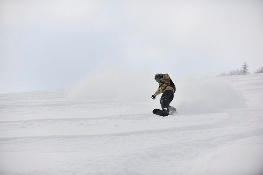 freestyle snowboarder
