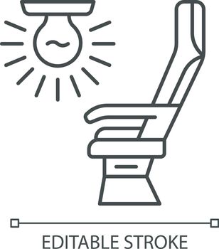 Seat light linear icon