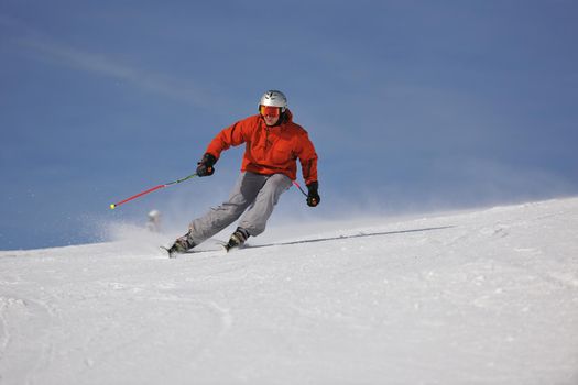  skiing on on now at winter season