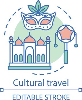 Cultural travel concept icon