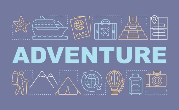 Adventure word concepts banner