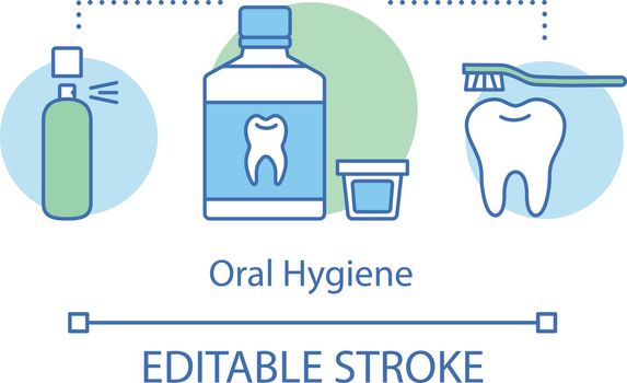 Oral hygiene concept icon