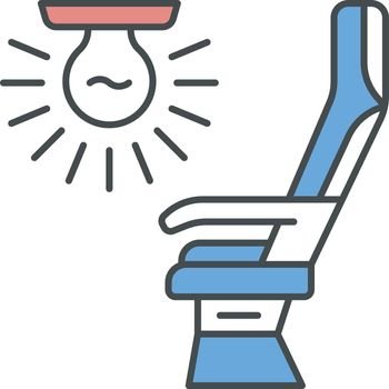 Seat light color icon