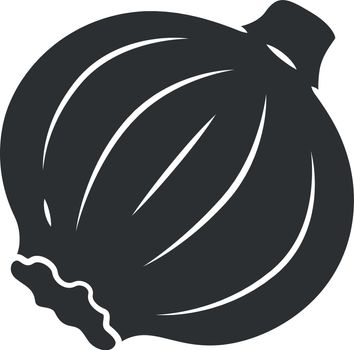 Onion glyph icon