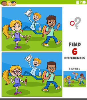 differences educational game with elementary age children